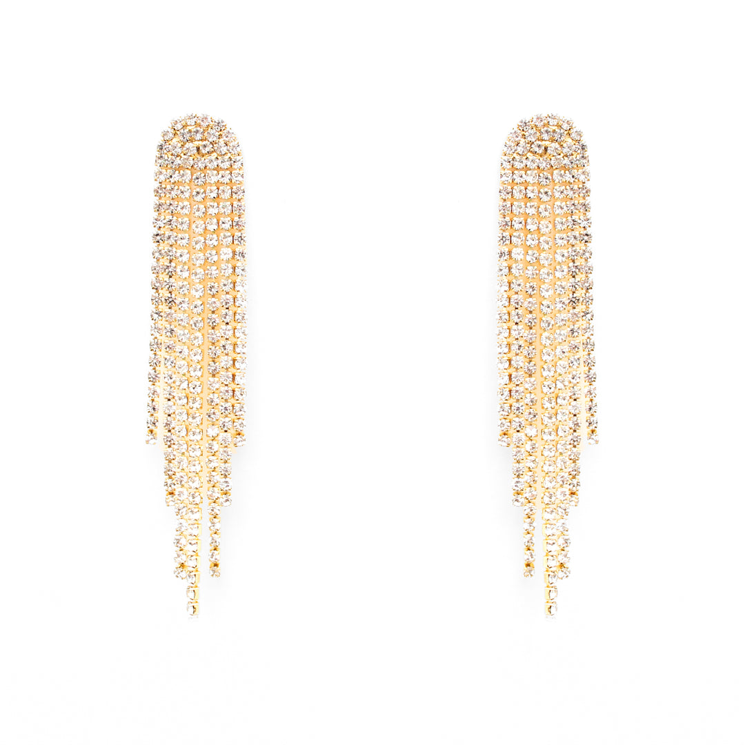 Destiny - Gold Formal Prom Earrings