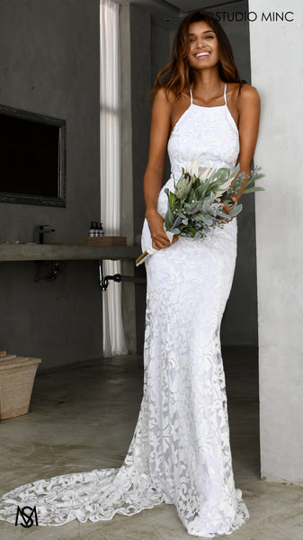 Anthia - Mermaid Wedding Dress (Also Called Fishtail) | White