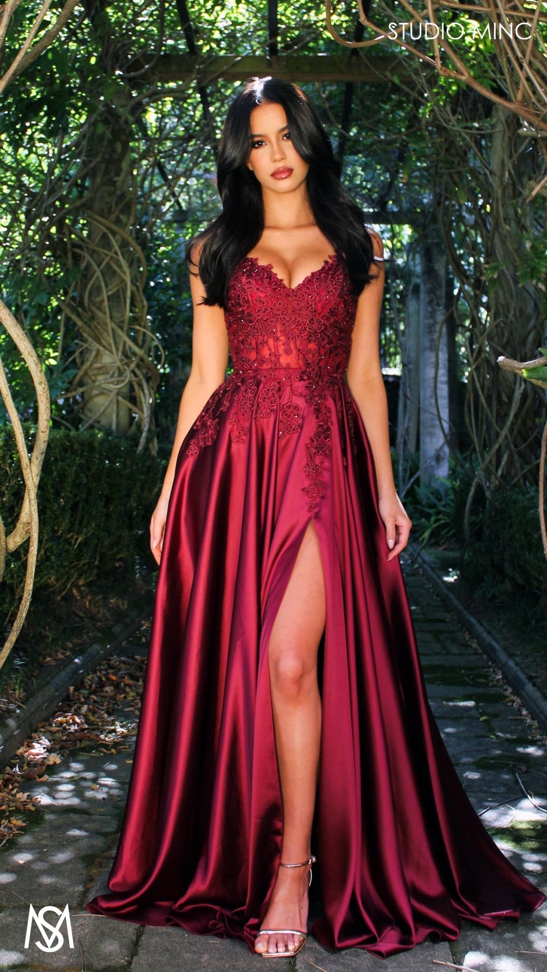 Eden - Burgundy Red formal dress
