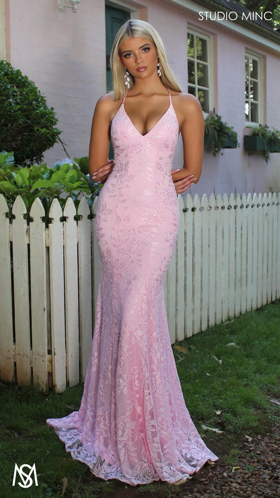 strapless open back dress RIVERLYN