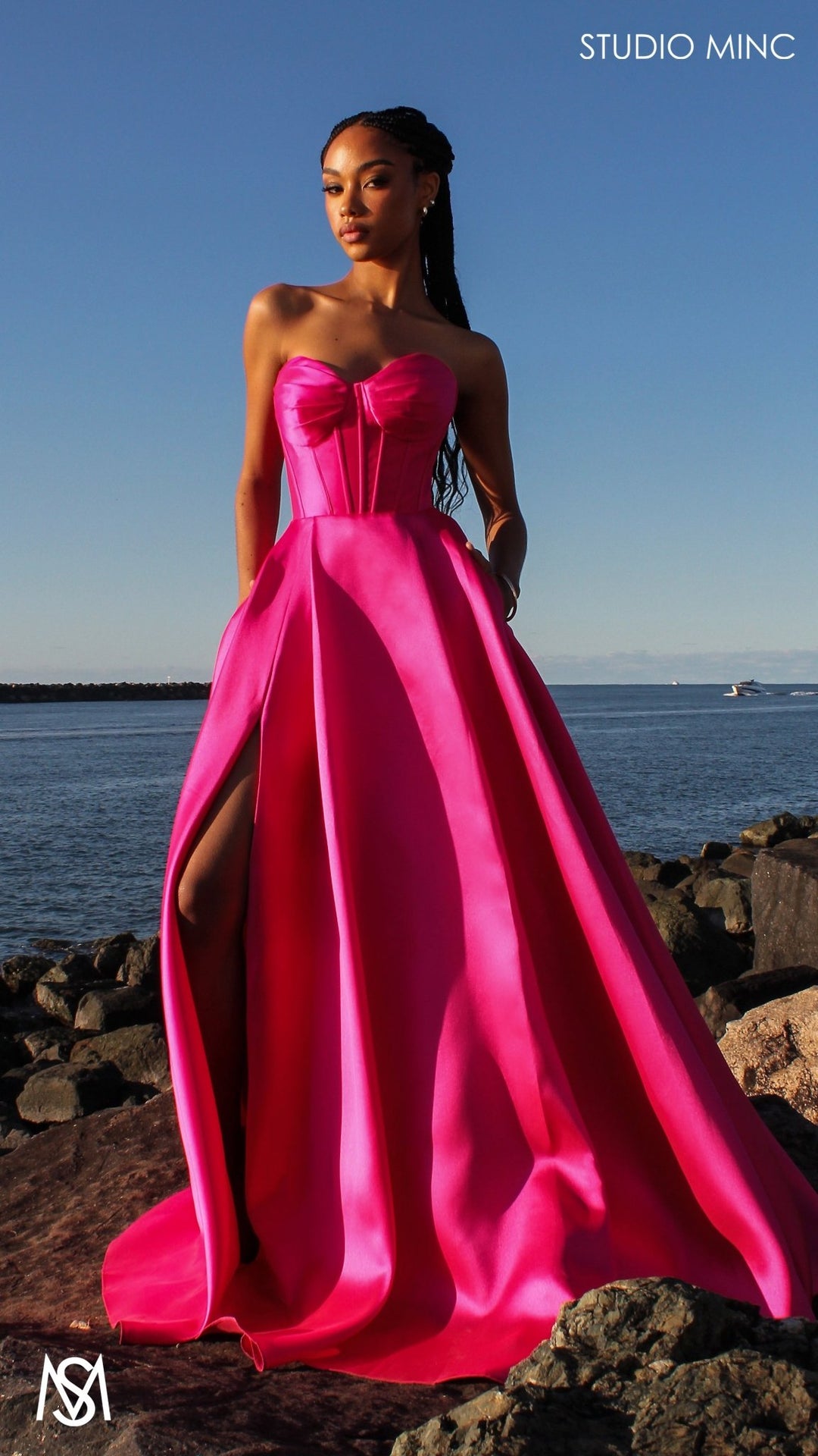 Capri - Hot Pink Formal Dress