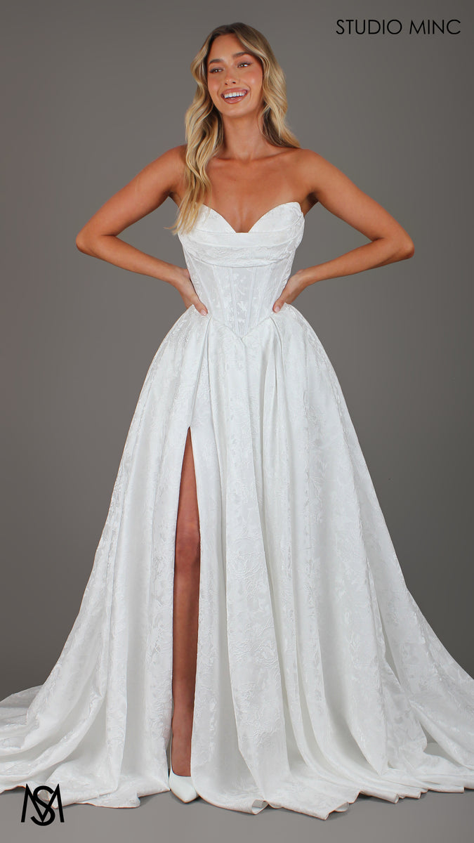 POSIE BRIDE - Wedding Dress, Strapless Basque waist Corset, Bra Cups ...