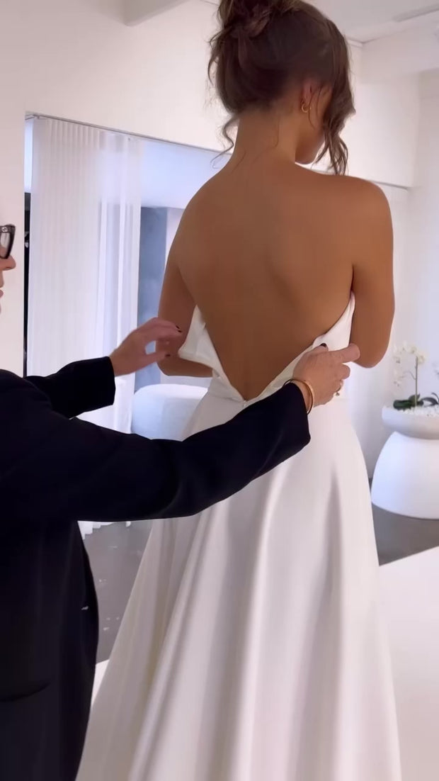 Bisou - White, Ivory Wedding Gown