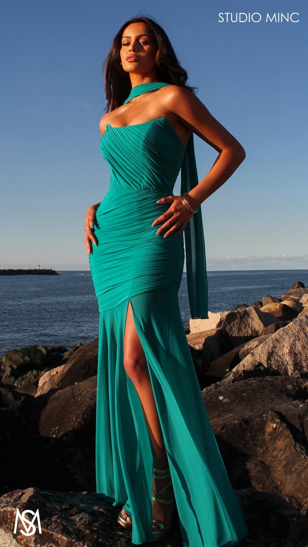 slim fit dress slacks Turquoise Straps Trumpet/Mermaid Formal Dresses with Square Neckline main image 0