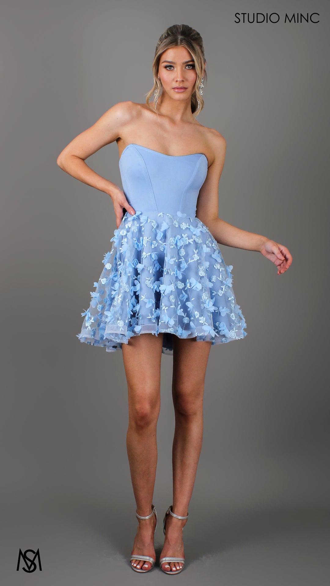 Florence - Baby Blue Mini Dress | Corset Lace up Party – STUDIO MINC