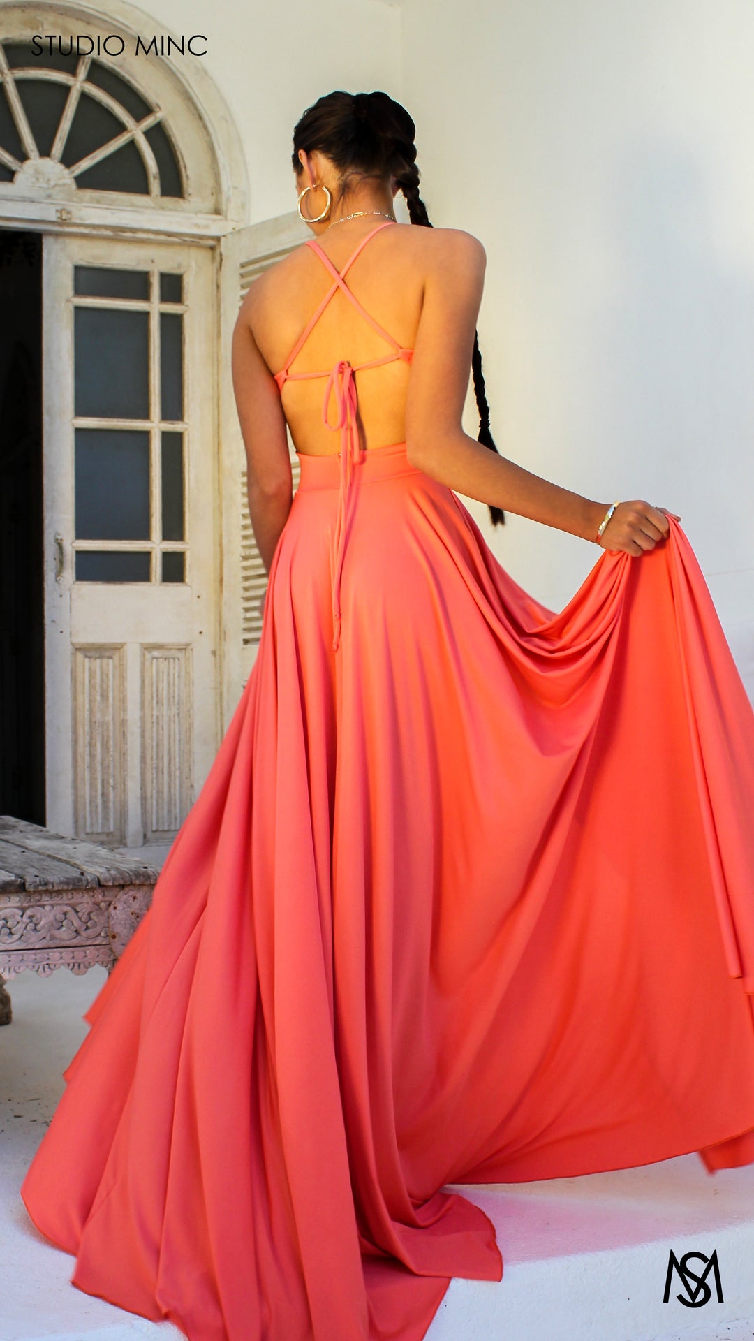 green emerald velvet dress Carmen One-Shoulder Tie-up Formal Dress - PO966